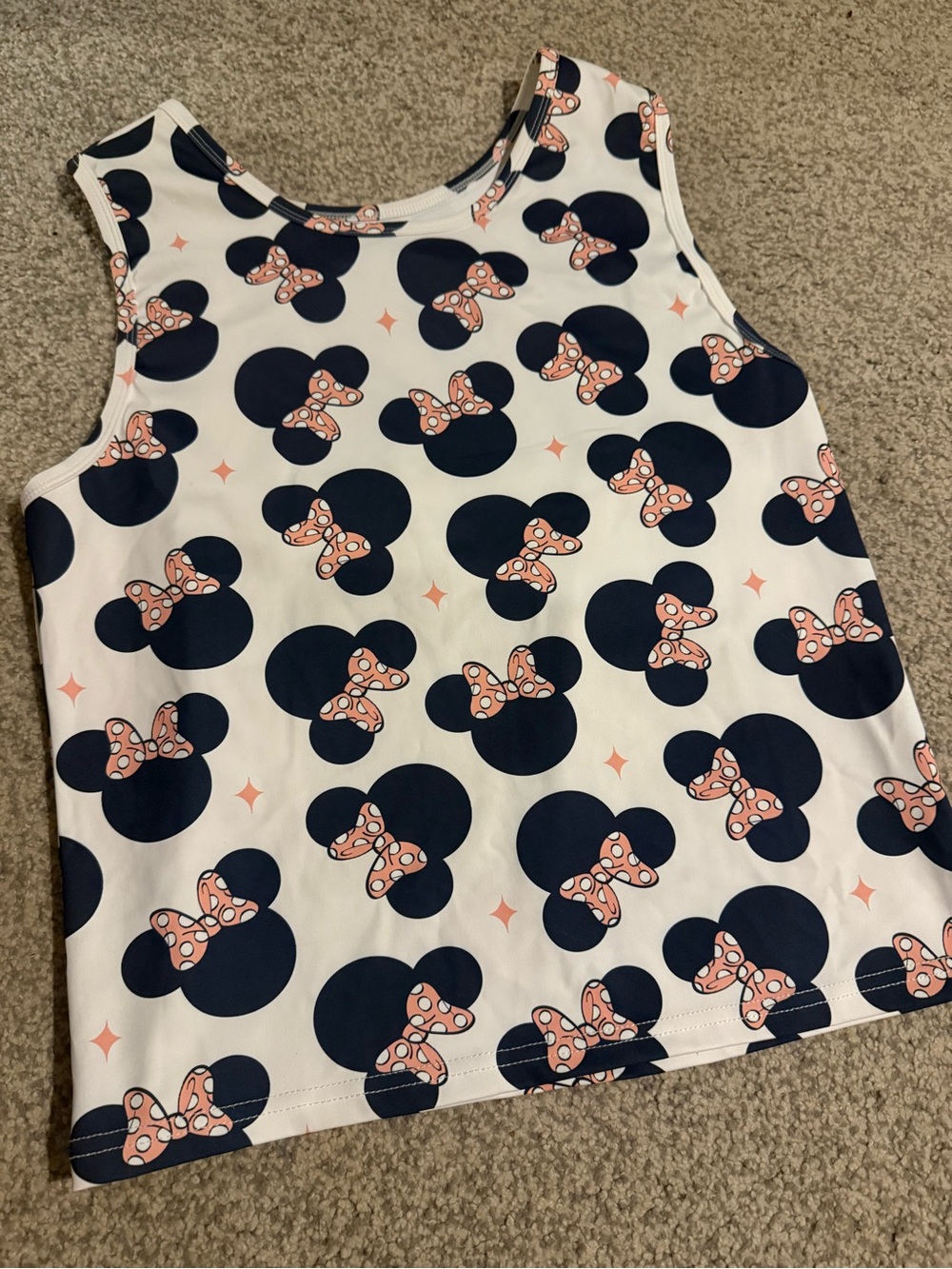 Women’s Sleeveless Minnie Print Tank Top